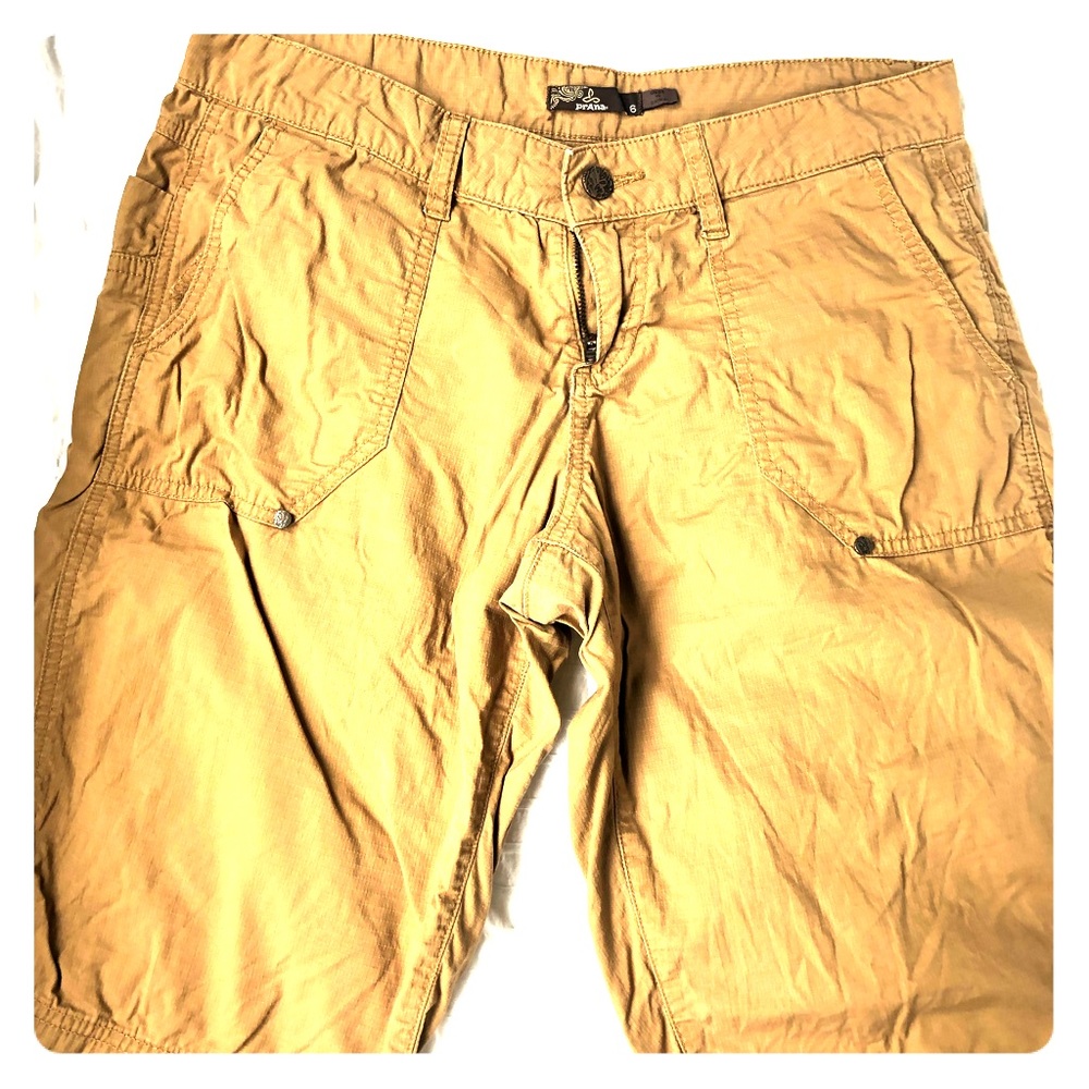 Prana Cotton hiking shorts size 6 Bermuda